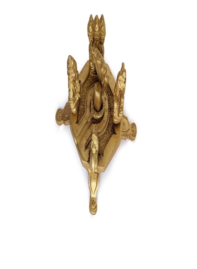 GURU JEE Brass Statue Lord Shiv Parivar Shiva Lingam with Shiv Family MATA Parvati Holy Cow Nandi Lord Ganesha and Kartikey Idol for Good Luck Success Pooja Mandir Temple Gifts Showpiece - Image 5